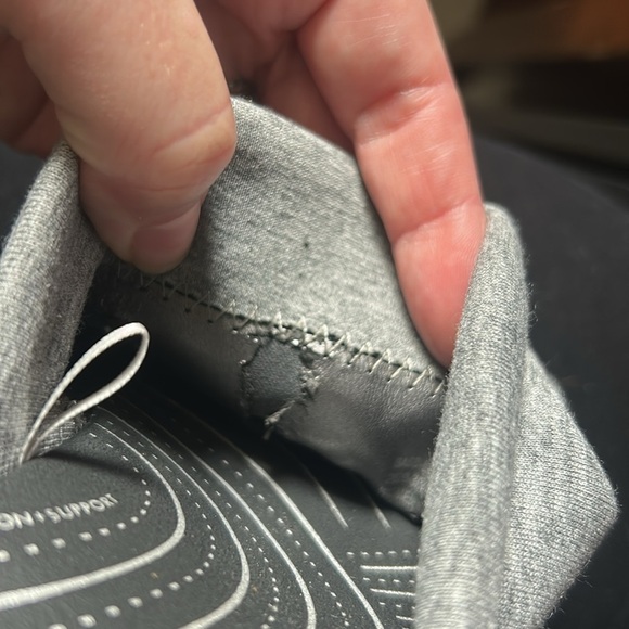 GH Bass Lite Mimi Go-To Comfort Wedge Sandal. Gray fabric on black wedge size 8 - Picture 9 of 9